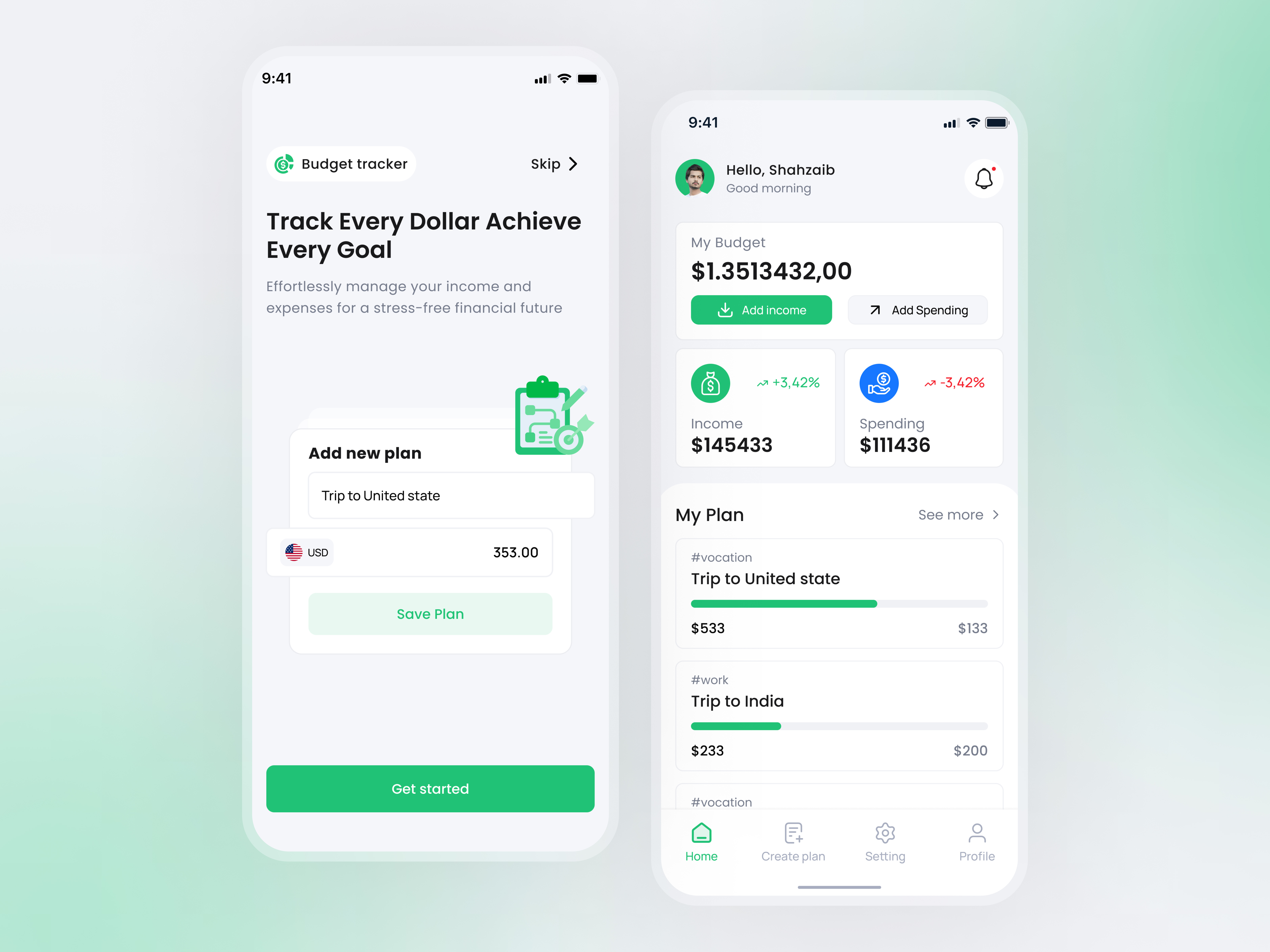 Example of Mobile App Design 