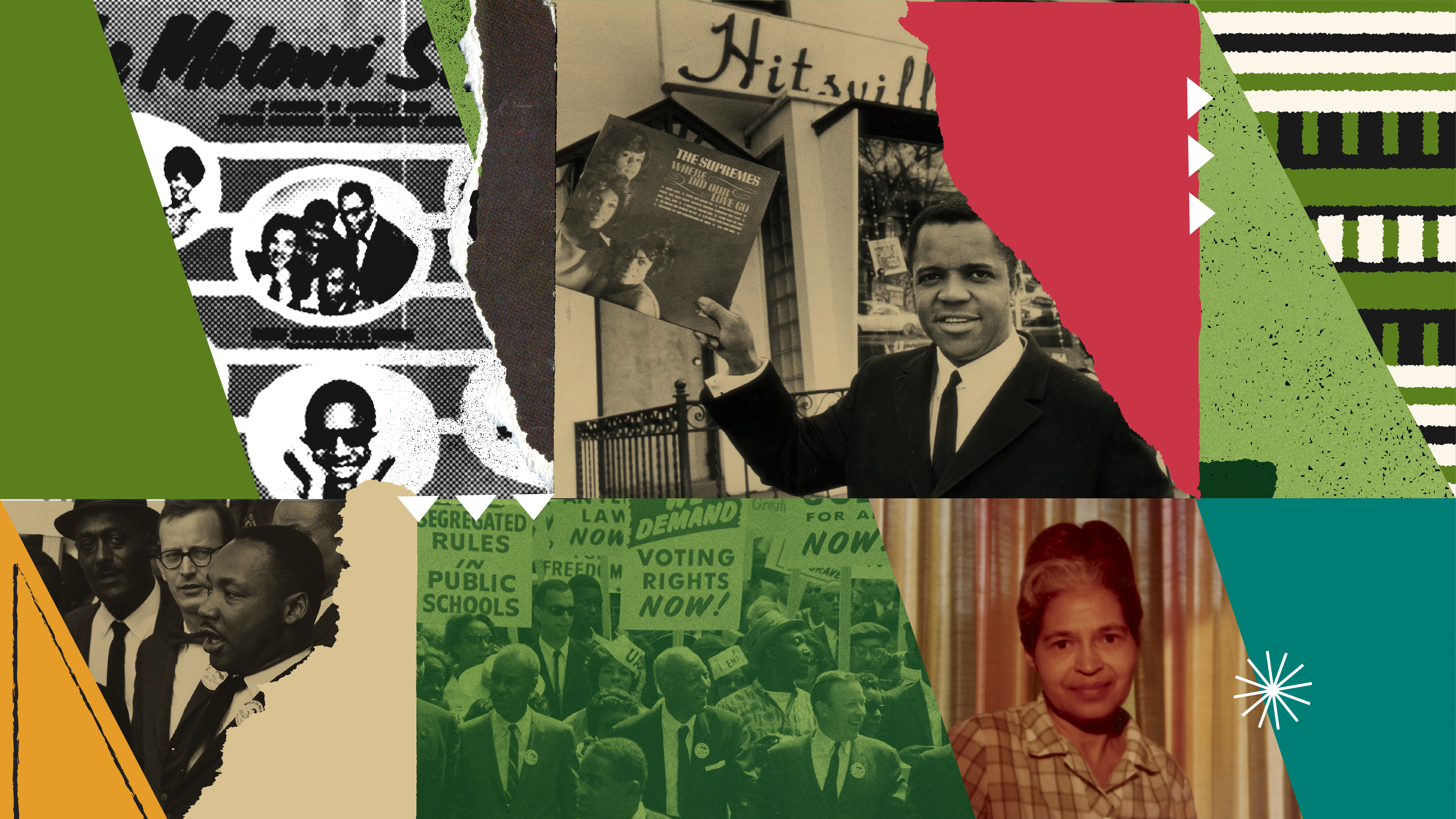 Anniversary Campaign | Collage Illustration black history civil rights collage design hand drawn illustration texture