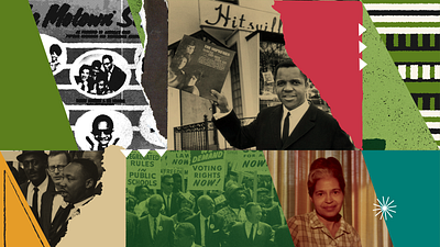 Anniversary Campaign | Collage Illustration black history civil rights collage design hand drawn illustration texture