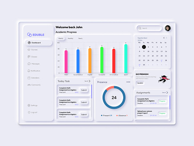 Education Dashboard dashboard dashboard design dashboard ui education dashboard education dashboard design figma figma design graphic design neumorphic ui neumorphic ui design neumorphims neumorphims ui neumorphims ui design ui ui design ui inspiration uiux ux