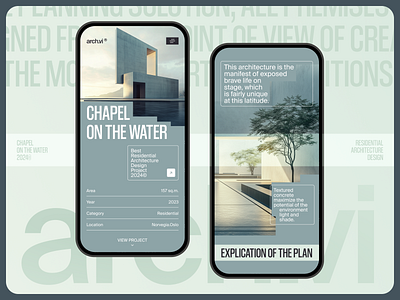 Сleаn UI for Architectural Showcase agency landing page architect landing page architecture architecture design building design graphic design home home page interior interior architecture mobile app mobile app design real estate typography ui ux web design website