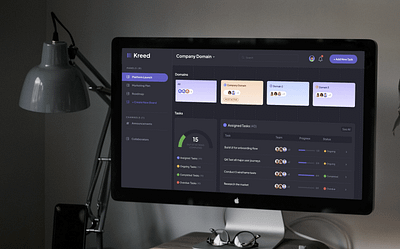 Dashboard - Kreed.tech darkmode dashboard dashboard design figma management software team ui