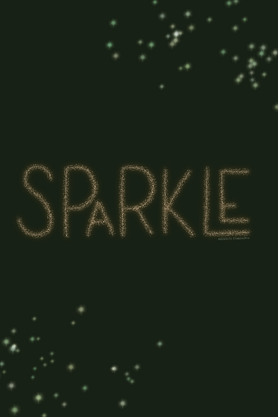 Peachtober 2024 Day 2: Sparkle illustration typography