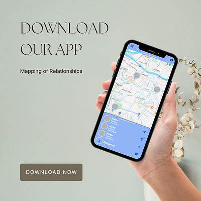 Mapping of Relationships design mobile application design ui ux