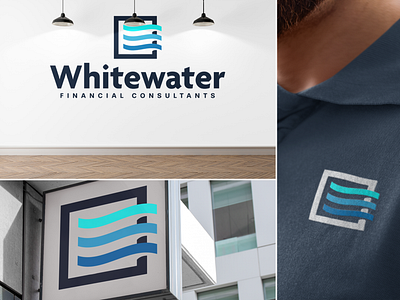 Whitewater Financial Consultants - Mockups branding design graphic design illustration logo logos vector