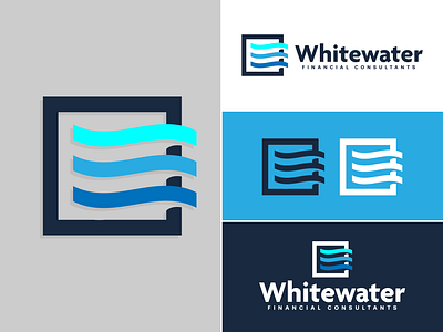 Whitewater Financial Consultants - Color Variants branding design graphic design illustration logo logos vector