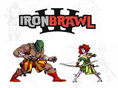 Iron Brawl 3 character design