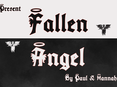 Fallen Angel font angel blackletter cartoon creative cute elegant font font design font style fontpack fonts graphic design halloween handwriting handwritten lettering modern motion graphics script wing