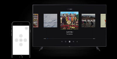 Deezer app for TV deezer protopie prototype tv ui ux