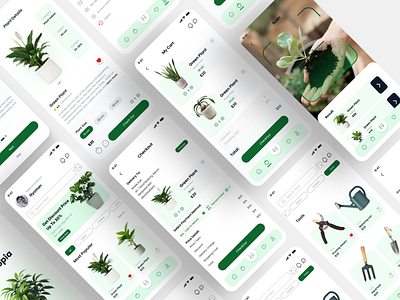 Plant Marketplace App - UI/UX Case Study appdesign branding digitaldesign marketplace mobileappdesign plant techdesign uiuxdesign uxinspiration