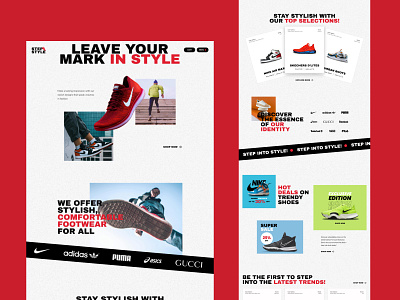 Stepstyle | Shoe E-commerce Template branding design graphic design ui web web design website