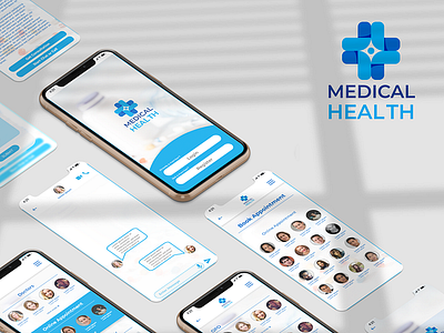 Medical Health Mobile App figma graphic design mobile app design ui ux