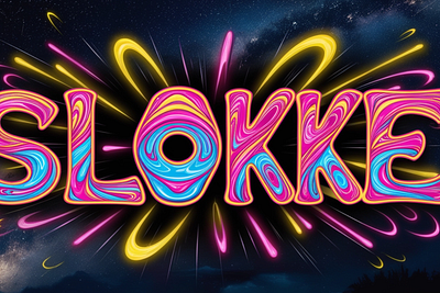 Sloke - Psychedelic Display font branding design graphic design illustration logo