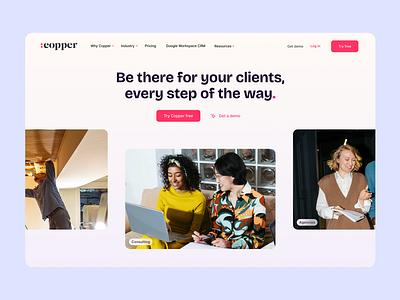 Copper website 👀 branding design ui ux website