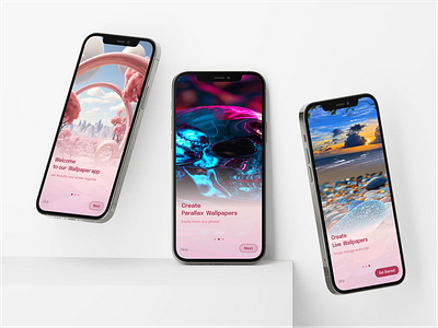 Wallpaper App Onboarding appdesign appinteraction appui cleandesign designinspiration digitalproduct minimaldesign mobileapp mobileonboarding mobileui onboardingdesign uiinspiration userexperience userinterface userjourney uxdesign visualdesign wallpaperapp wallpaperui