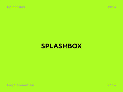 Splashbox | Logo animation animated graphics animation graphic design logo logo animation motion graphics