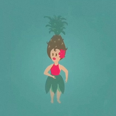 pineapple girl dance 2d animation animation character animation dance animation vector animation