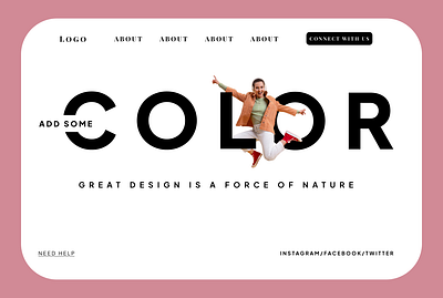 Add Some Color: Modern Web Design Concept aest app branding design graphic design illustration ui ux webapp