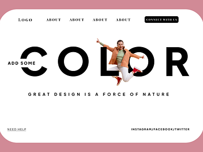 Add Some Color: Modern Web Design Concept aest app branding design graphic design illustration ui ux webapp