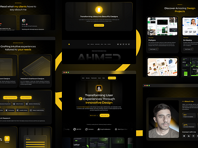 UI/UX & Web Designer Portfolio - Web Design android app bento grids branding clean design creative portfolio dark website design designer portfolio functional hero sections landing page portfolio website ui ui design uiux design ux portfolio web design web designer website design