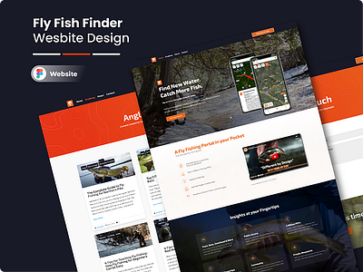 Fly Fish Finder Website Design figma graphic design ui ux webdesign