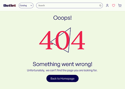DailyUI | 404 Page dailyui design ui ux