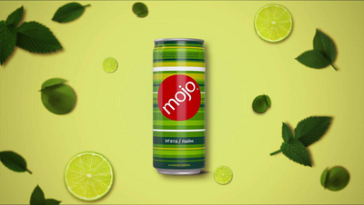 Mojo Drink Animation | 2D Motion Design 2d animation adobe after effects colorful visuals drink promo food and beverage animation gif animation mojo motion design product animation short animation