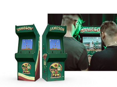 Jameson Arcade arcade art design graphic design illustrator jameson photoshop retro whiskey