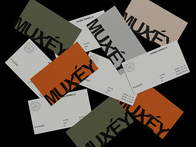 Muxéy - Genderless Clothing Branding brand identity branding branding concept branding design business cards clothing brand collateral custom typography design genderless clothing logo wordmark