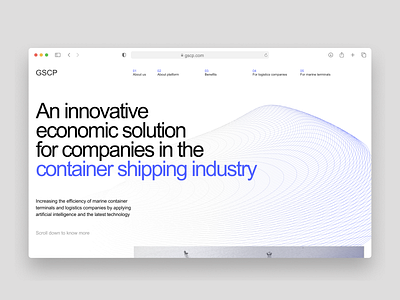 GSCP. Corporate website graphic design lan typography ui uxdesign webdesign