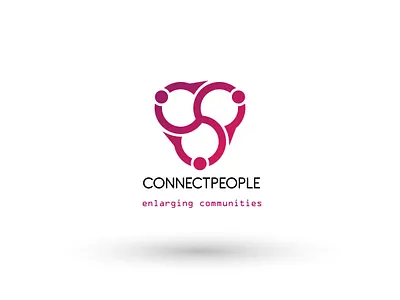 Connect People : A Community Brand Logo - UI UX Designer abstract branding graphic design logo logo design minimal modern branding