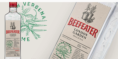 Beefeater Gin labels Illustrated by Steven Noble artwork beefeater gin branding design drawing engraving etching graphic art illustration line art scratchboard steven noble woodcut