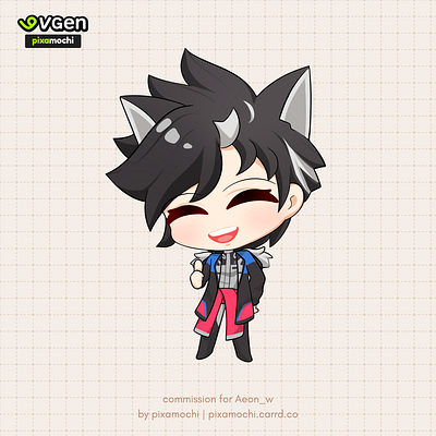 Cute Chibi Commission chibi commission cutechibi fullbodychibi noai simplechibi