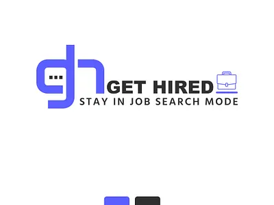 logo Design Concept " Get Hired " branding logo ui