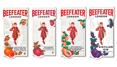 Beefeater Gin Custom Illustrations by Steven Noble artwork beefeater gin botanical art branding design engraving etching graphic art illustration line art scratchboard steven noble woodcut