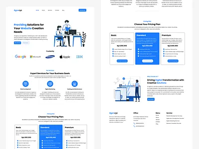 Website Agency Landing Page agency design landingpage ui webdesign website