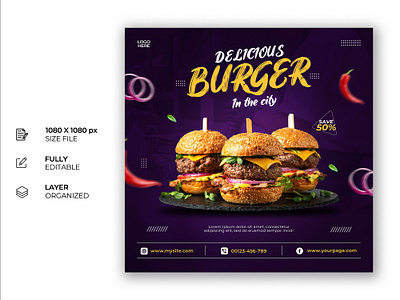 Food Social media post for instagram boosting animation branding graphic design logo motion graphics ui