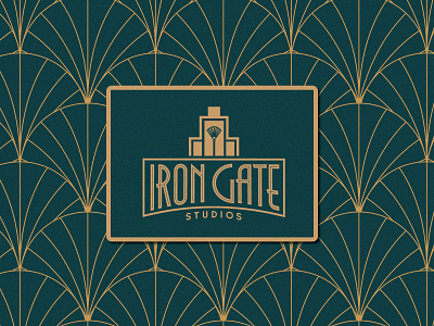 Iron Gate Studios - Art Deco Inspired Rebrand art deco brand identity branding building icon graphic design logo logo design tattoo logo