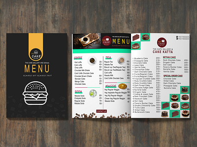 Bi-Fold brochure |Design| for your cafe and resturent ai bi fold brochure branding cv eenvelps graphic design letters logo mockup psd tri fold brochure