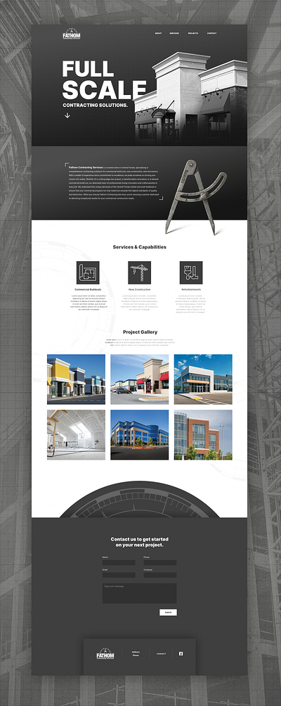 Construction Website agency figma ui ui design web design