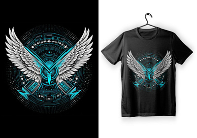 T-shirt design branding graphic design illustration t shirt t shirt design trending unique wing