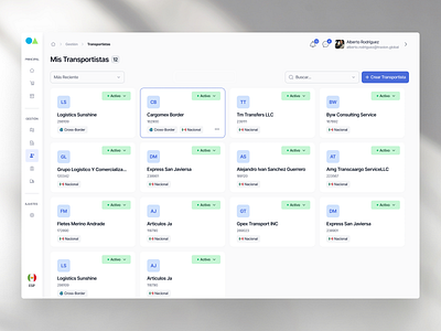 Carrier Management Dashboard digitallogistics