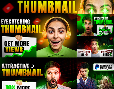 Eye- Catching YouTube Thumbnail Design youtube thumbnail banner