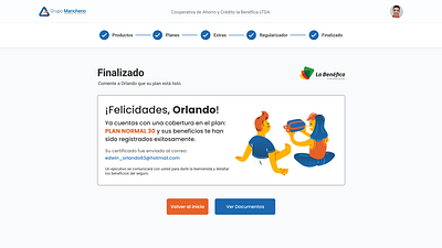 Insurance quoter Grupo Mancheno broker cotizador design desktop insurance interface quote seguro ui ux web