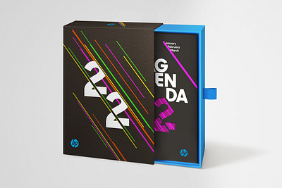 HP agenda series artwork book design graphic design logo packaging print