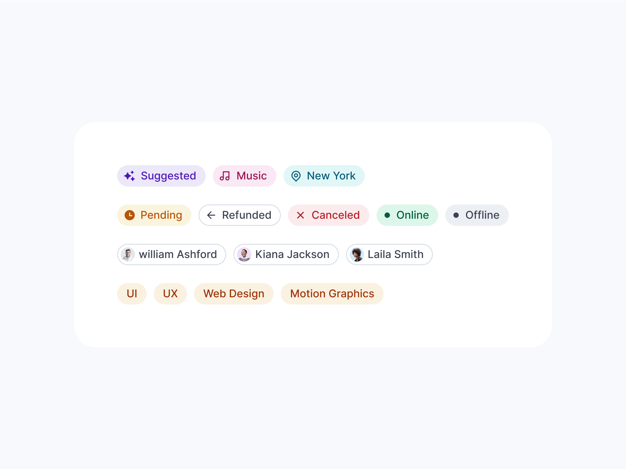 Badges and Tags - SquareUi Design System badge design system figma product design tag ui ux web design