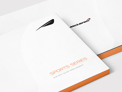 McLaren sport series dealer guide book design editorial design graphic design literature design print