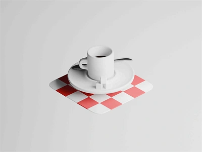 Working Late 3d 3d animation blender blender3d coffee espresso illustration isometric isometric illustration