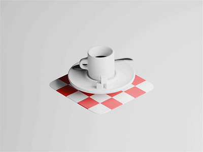 Working Late 3d 3d animation blender blender3d coffee espresso illustration isometric isometric illustration