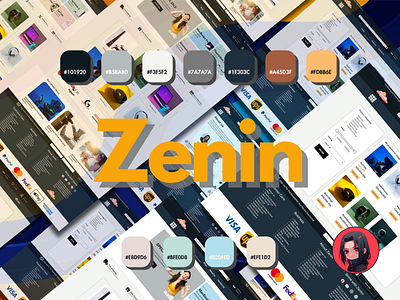 Zenin: E-commerce website graphic design logo designs web development web design